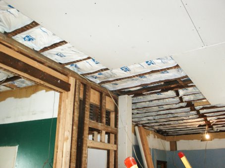 new ceiling sheetrock
